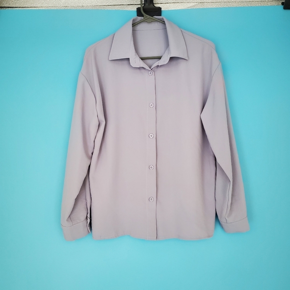 Dazy Size Small Lavender Button Down Shirt - Picture 1 of 6